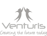 Venturis logo inverted