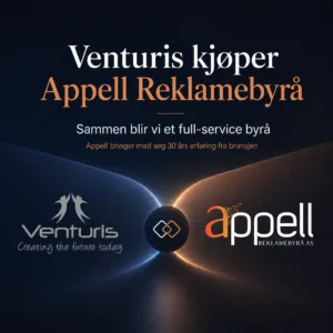 Venturis kjøper Appell Reklamebyrå i Drammen